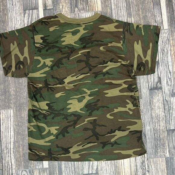 🔥 True VINTAGE Single Stitch CAMO Pocket T-Shirt Made in USA Size XL - EUC - Picture 3 of 8